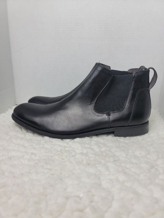 John Varvatos USA Chelsea Boots Mens Size 10.5M Black Leather Pull On Almond Toe main image 5